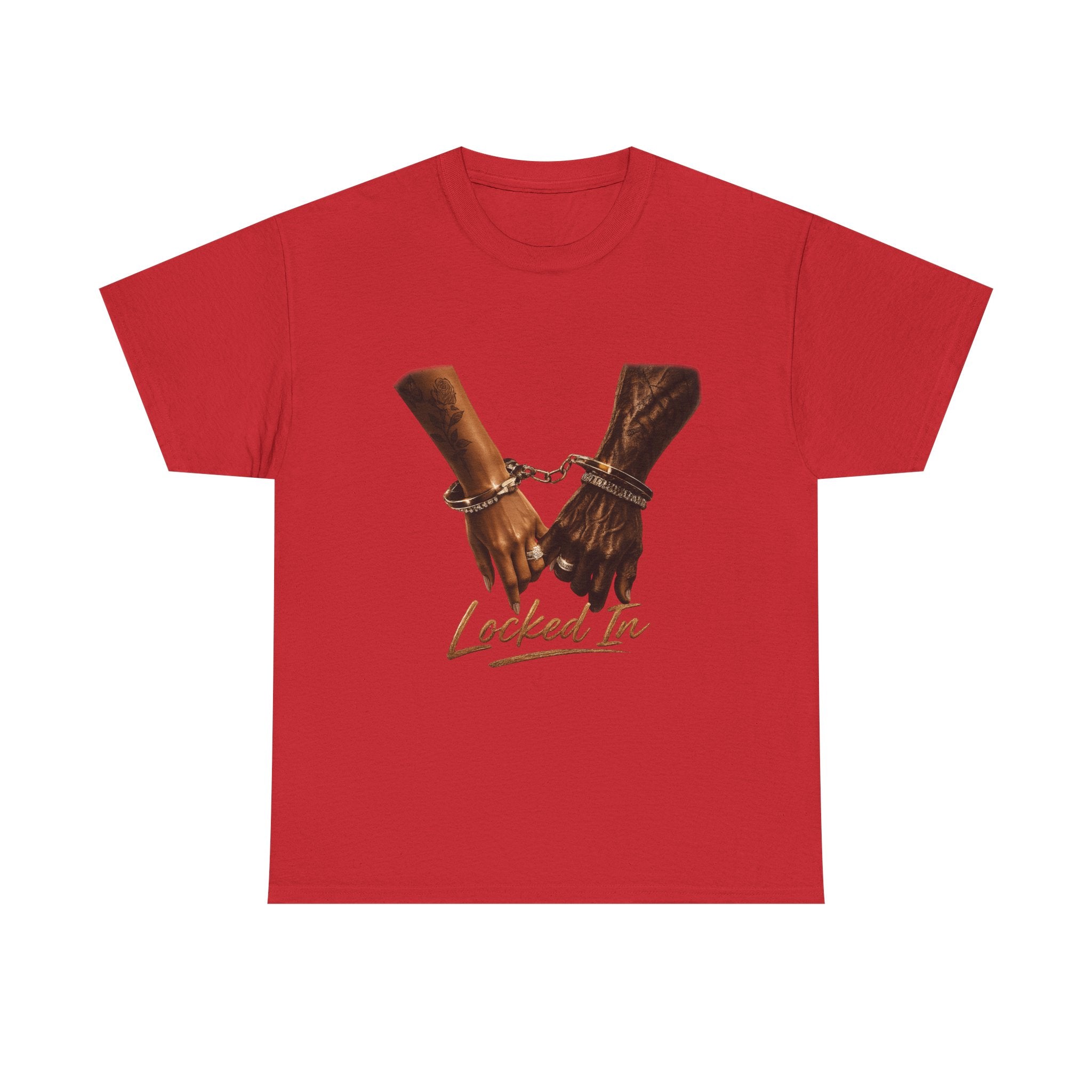 Locked In Tee — Handcuffed Hands Graphic T-Shirt