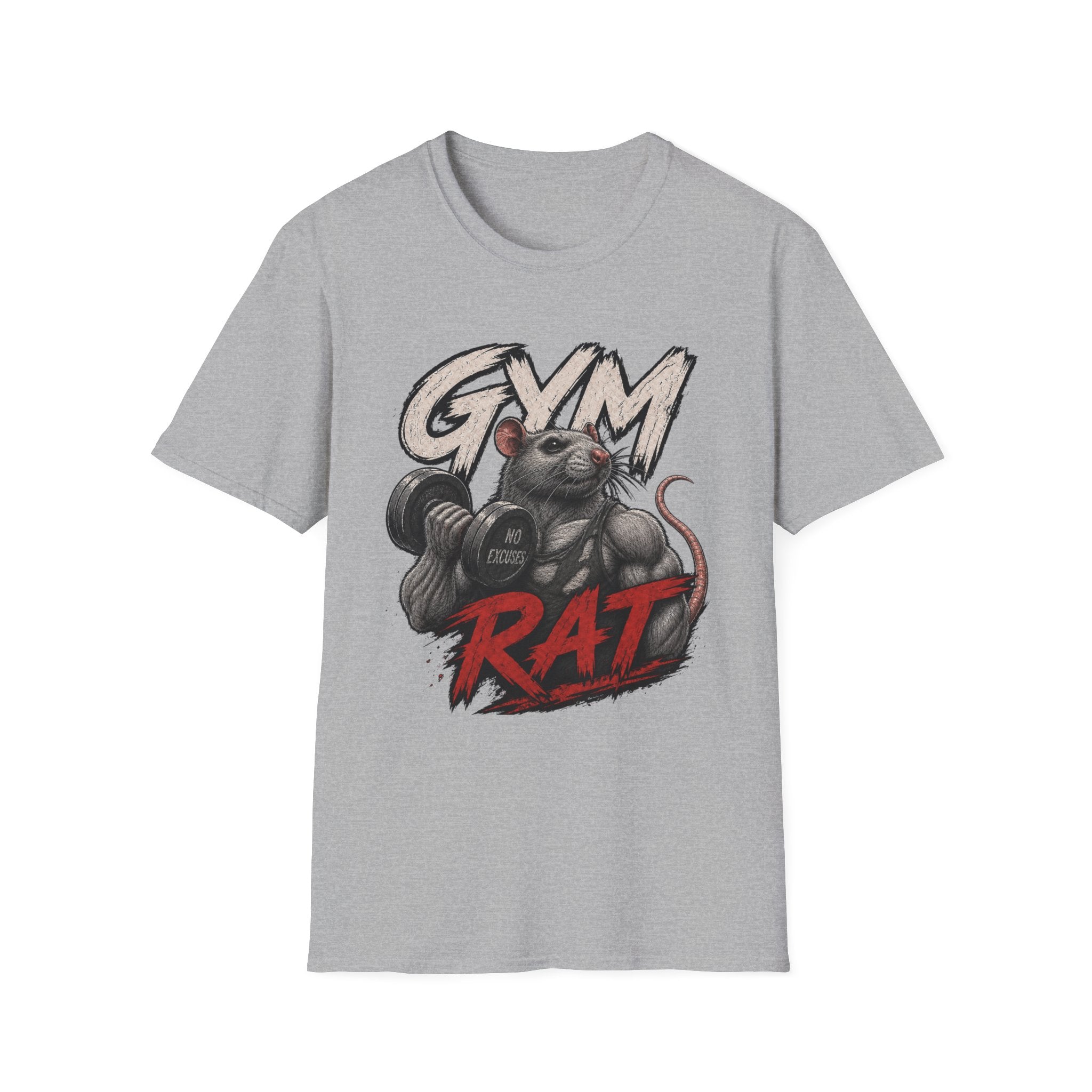 Gym Rat T-Shirt — Funny Weightlifting Fitness Tee
