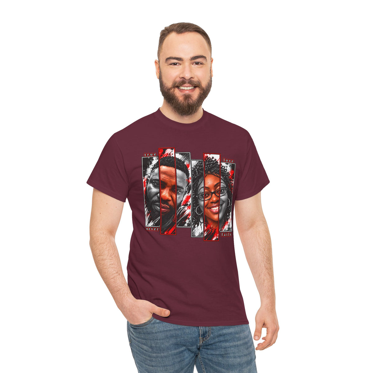 Black Love Portrait Graphic T-Shirt