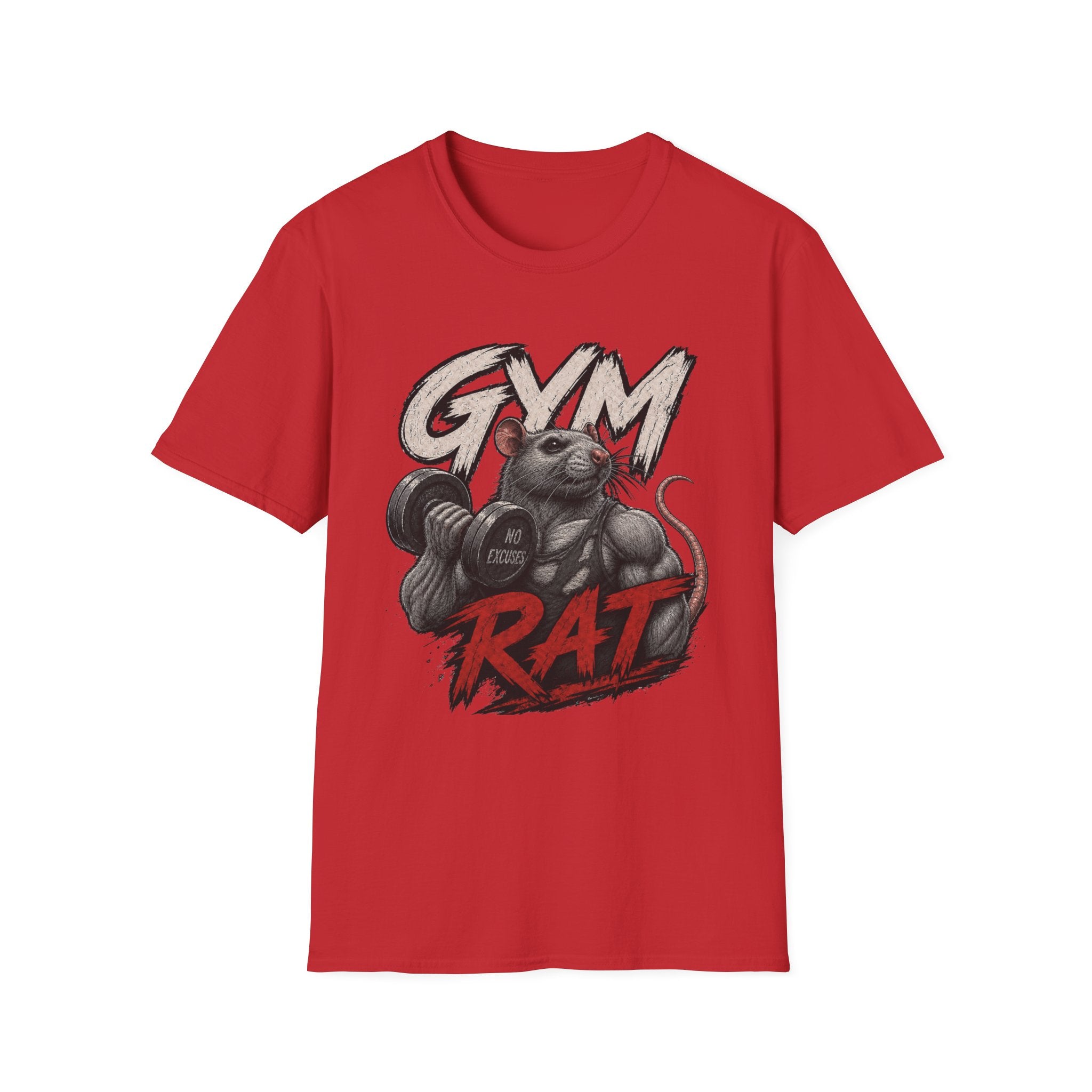 Gym Rat T-Shirt — Funny Weightlifting Fitness Tee
