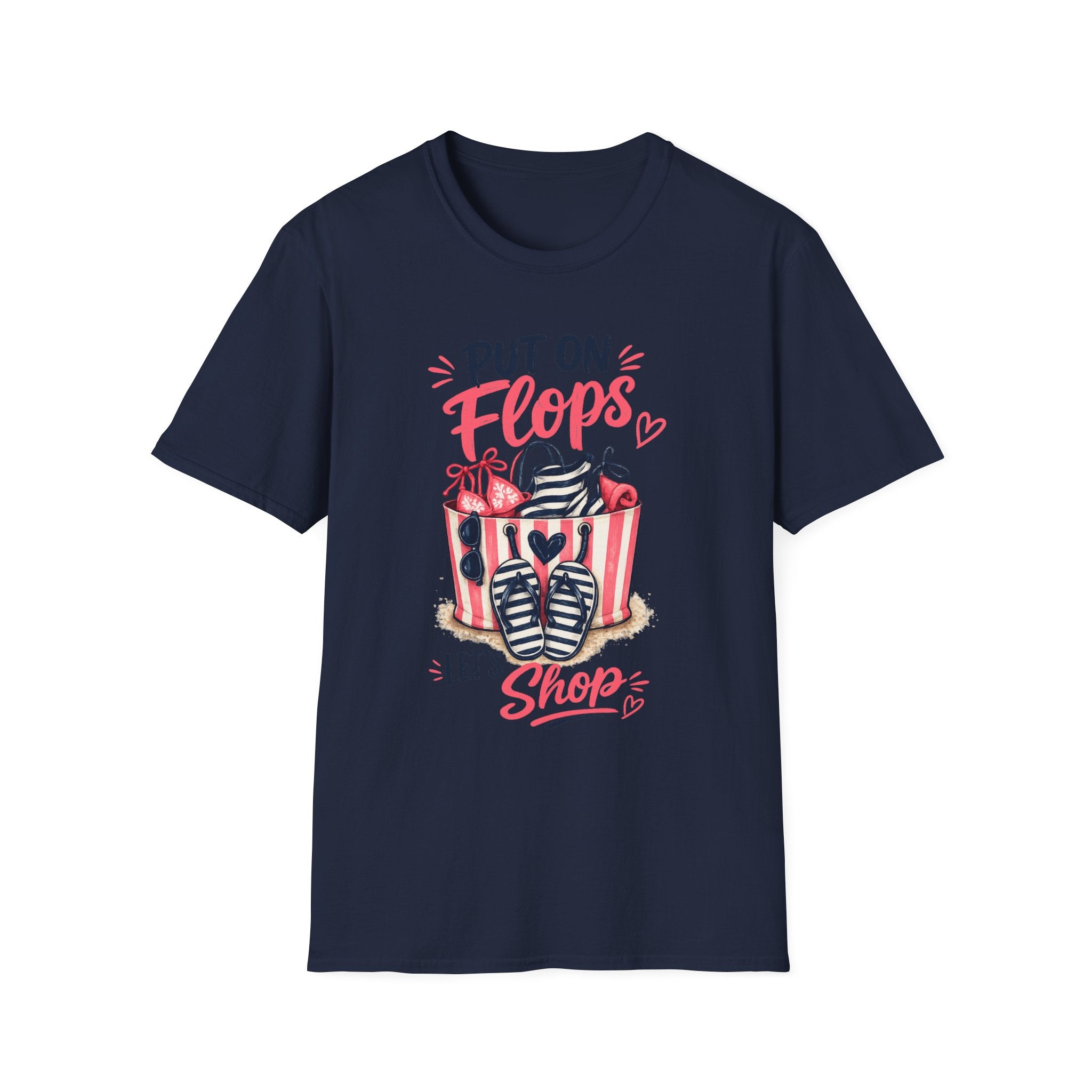 Put On Flops T-Shirt — Cute Shopping Flip-Flop Graphic Tee