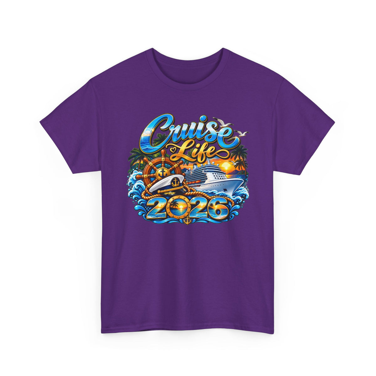 Cruise Life 2026 T-Shirt — Tropical Cruise Vacation Tee