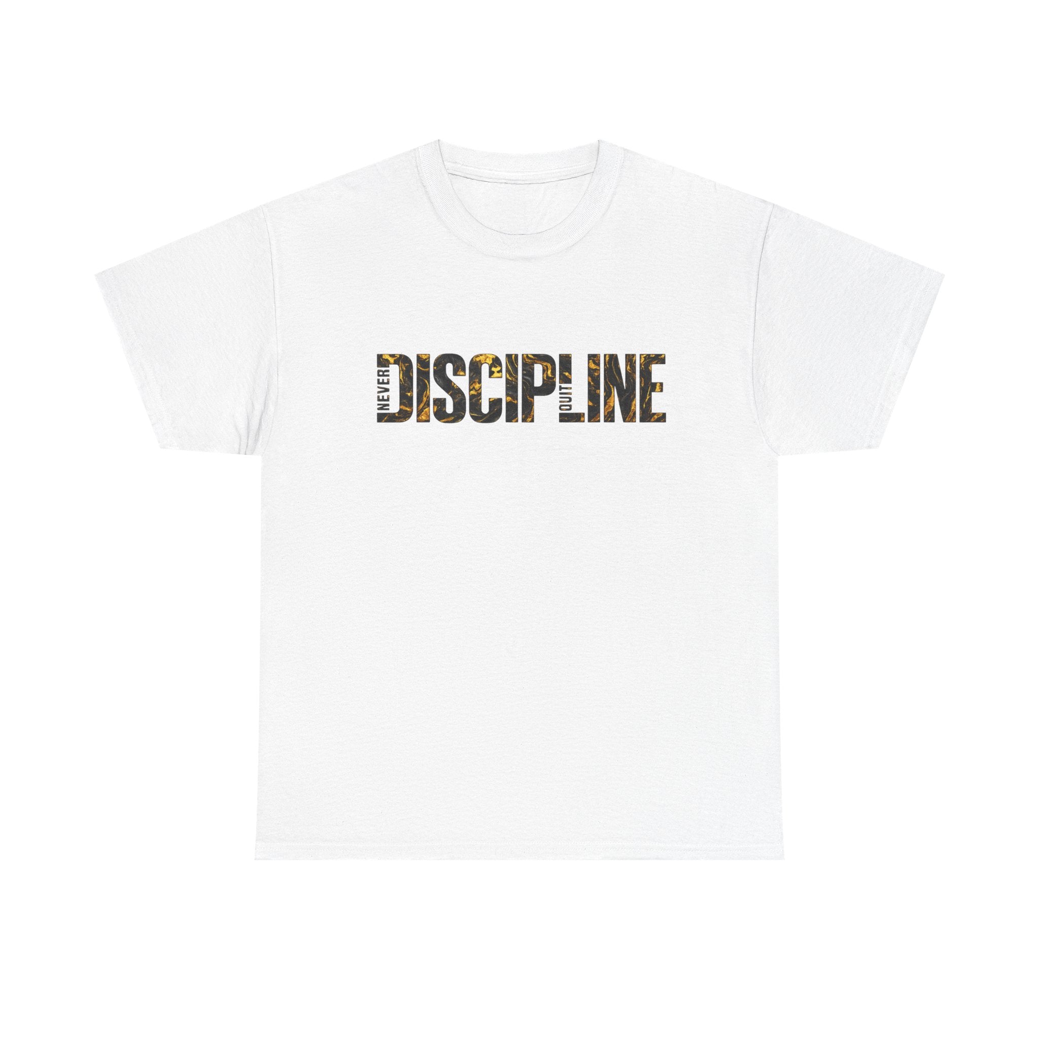 Discipline Graphic Tee — Motivational 'DISCIPLINE' Text Shirt for Gym & Self-Improvement