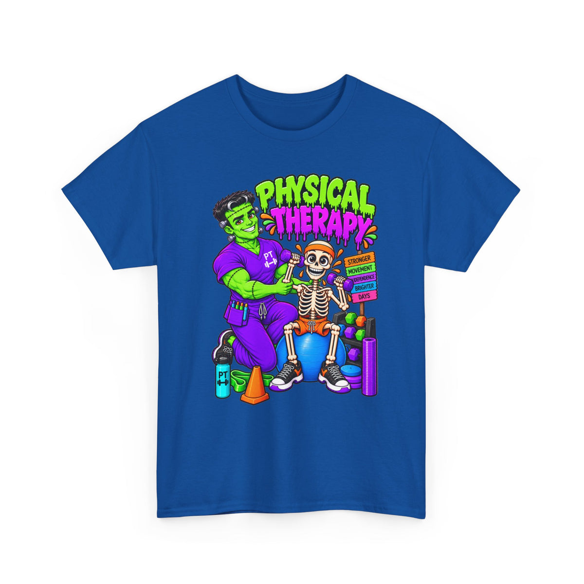 Physical Therapy T-Shirt — Halloween Frankenstein PT Shirt for Therapists