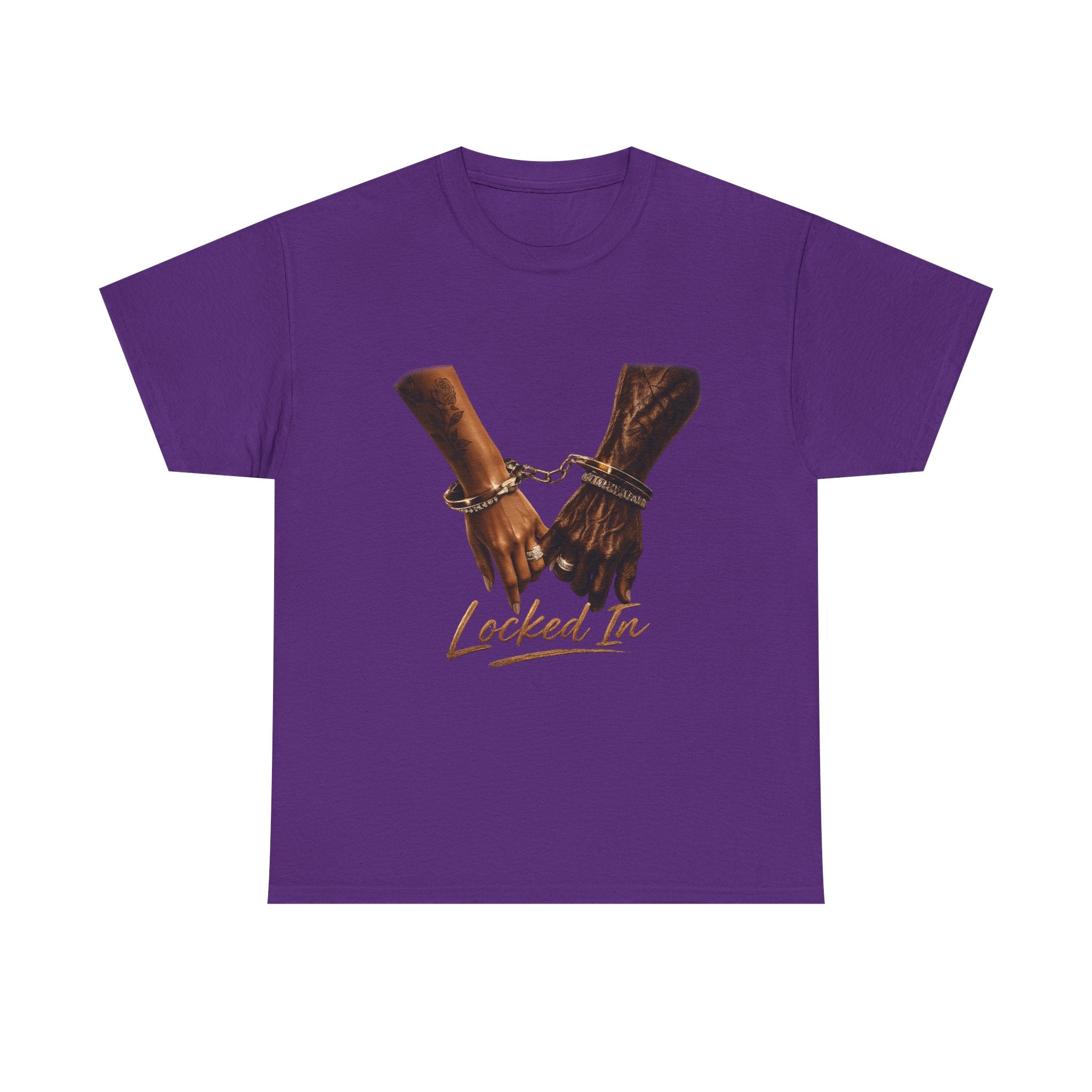 Locked In Tee — Handcuffed Hands Graphic T-Shirt