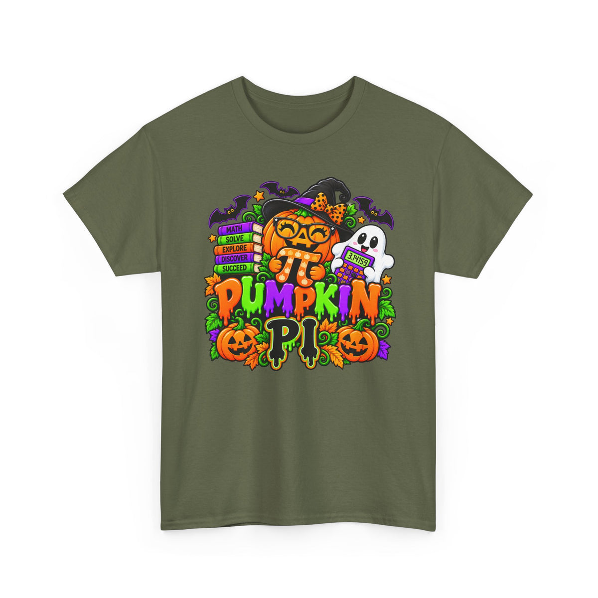 Pumpkin Pi Math Halloween Tee