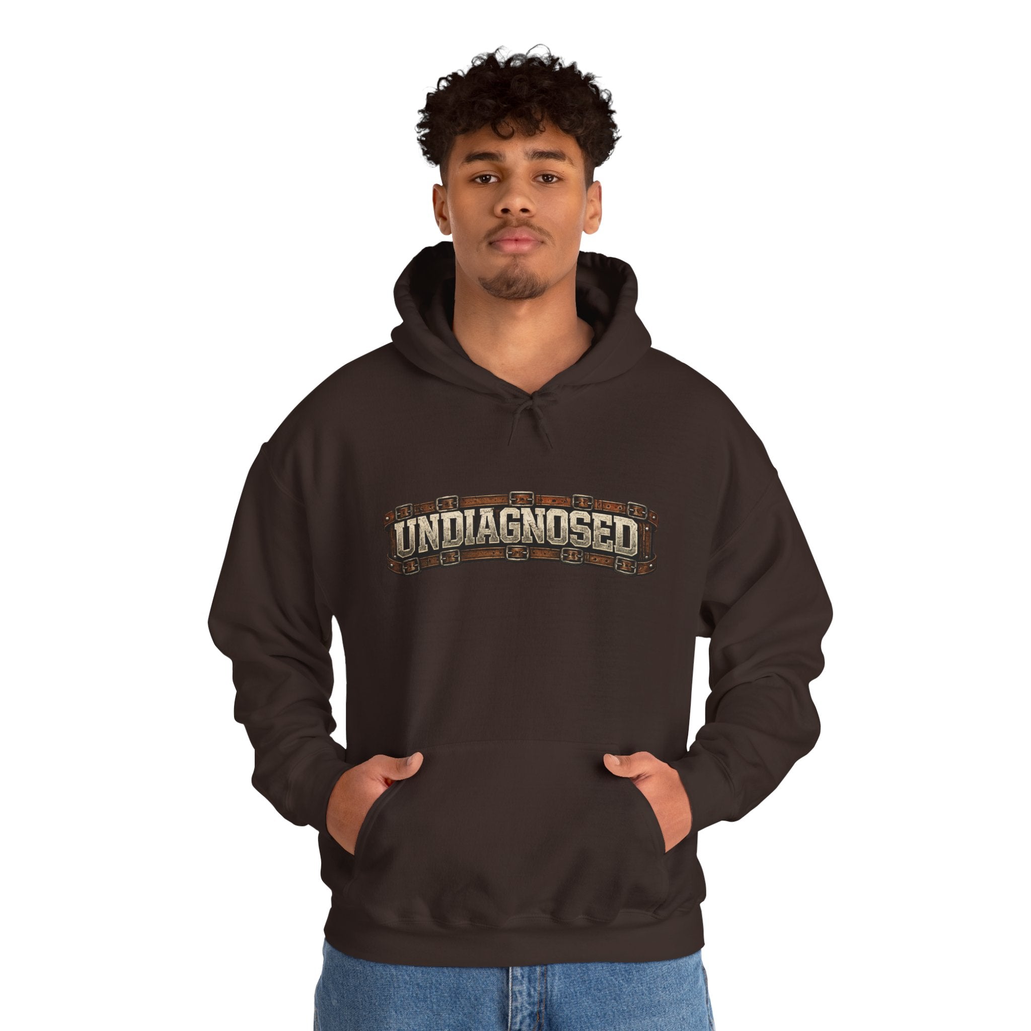 Undiagnosed Distressed Logo Hoodie – Vintage Grunge Pullover