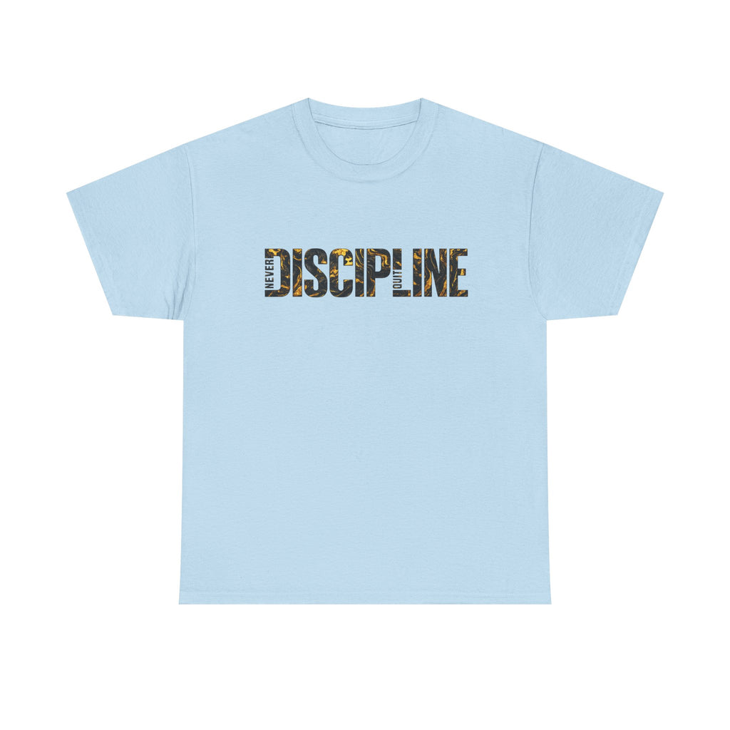 Discipline Graphic Tee — Motivational 'DISCIPLINE' Text Shirt for Gym & Self-Improvement