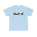 Discipline Graphic Tee — Motivational 'DISCIPLINE' Text Shirt for Gym & Self-Improvement