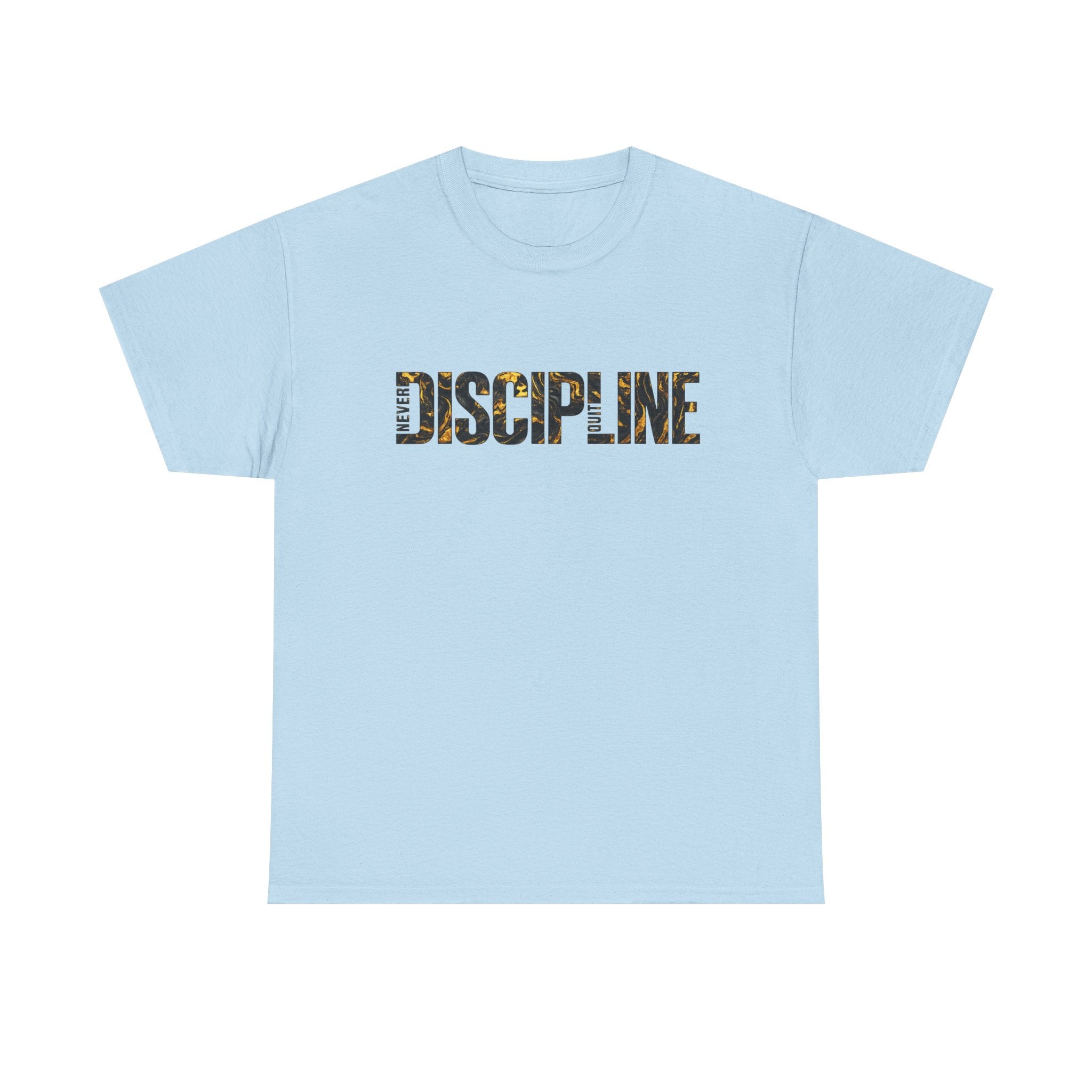 Discipline Graphic Tee — Motivational 'DISCIPLINE' Text Shirt for Gym & Self-Improvement