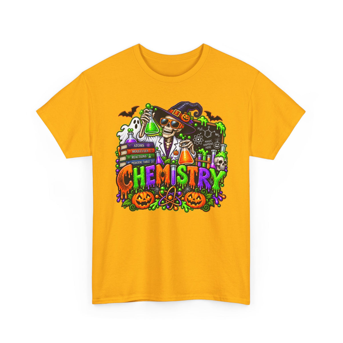 Chemistry Halloween T-Shirt — Spooky Scientist Lab Tee