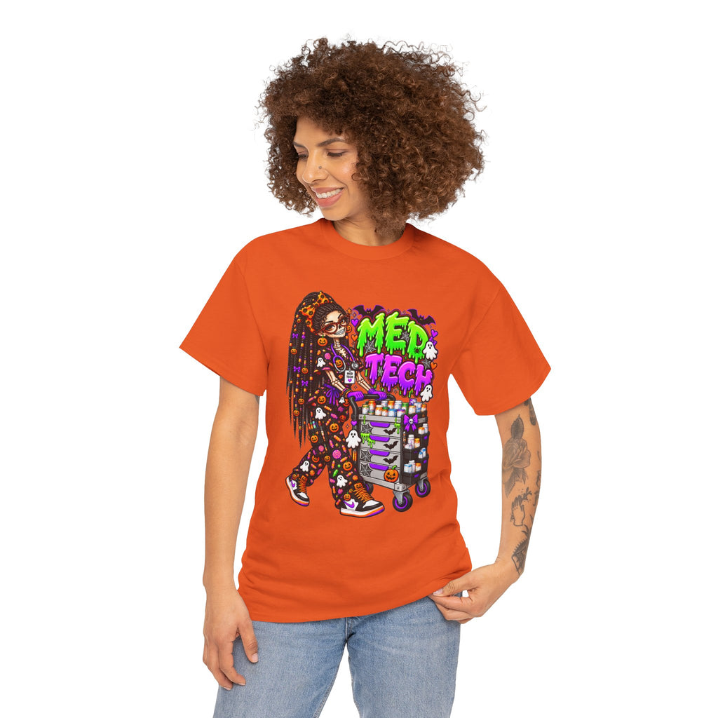 Med Tech Halloween Skeleton Graphic T-Shirt