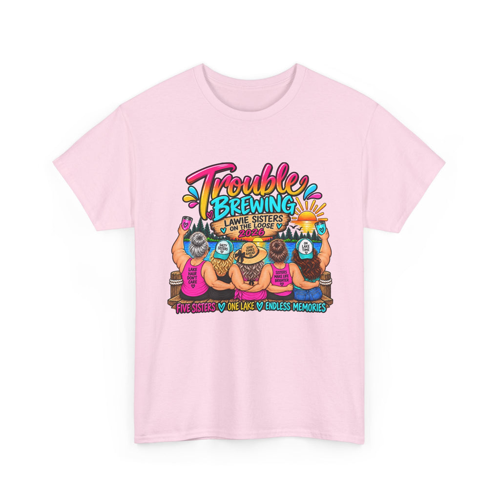 Trouble Brewing Beach Party Tee — Mom Said I’m an Angel Graphic T-Shirt