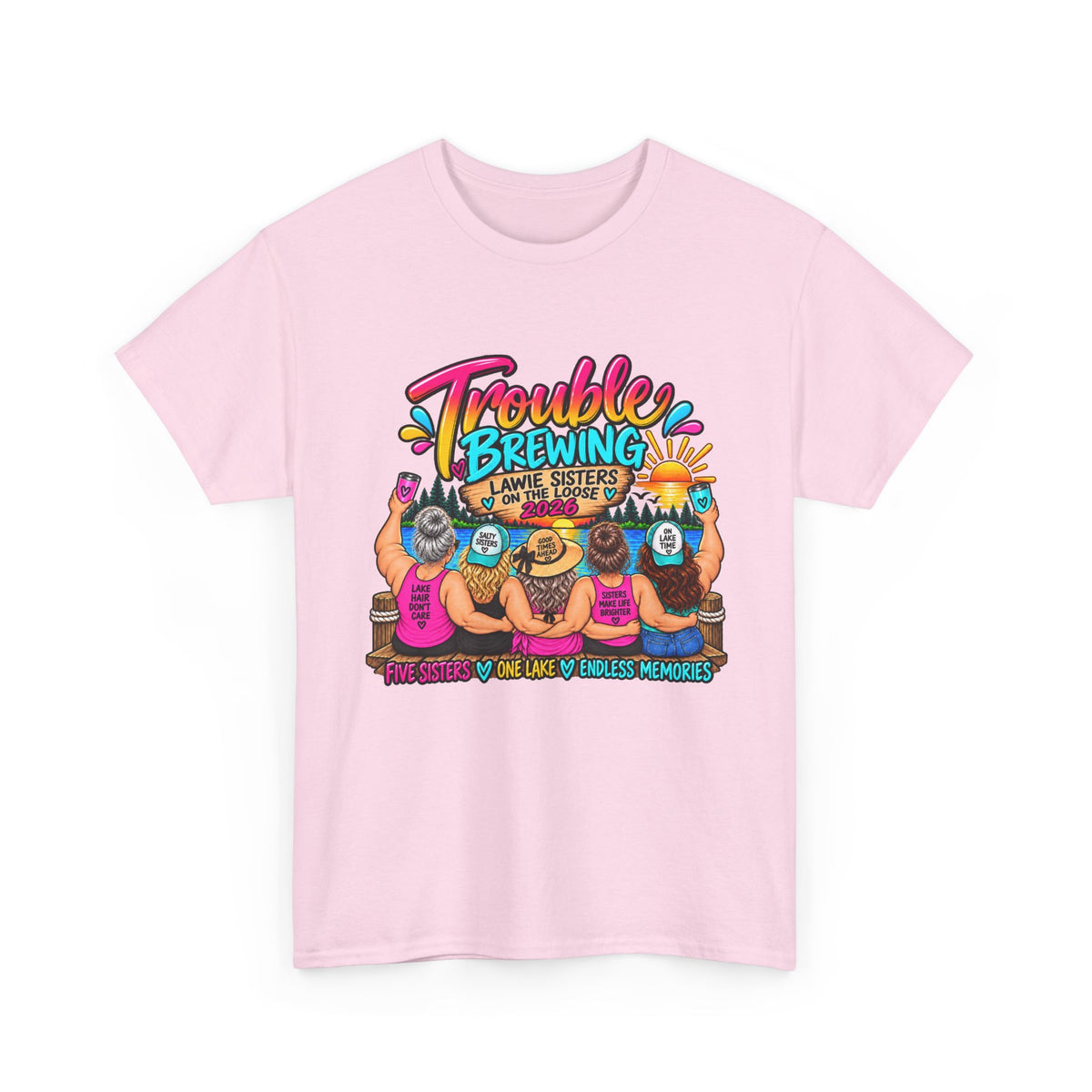 Trouble Brewing Beach Party Tee — Mom Said I’m an Angel Graphic T-Shirt