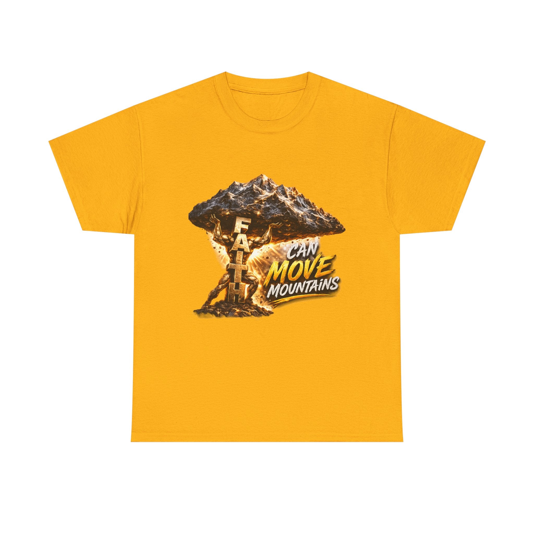 Faith Can Move Mountains T-Shirt — Inspirational Christian Mountain Graphic Tee