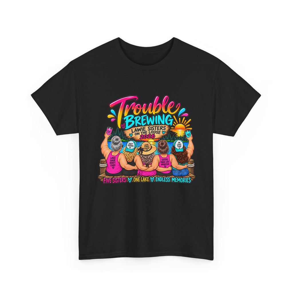 Trouble Brewing Beach Party Tee — Mom Said I’m an Angel Graphic T-Shirt