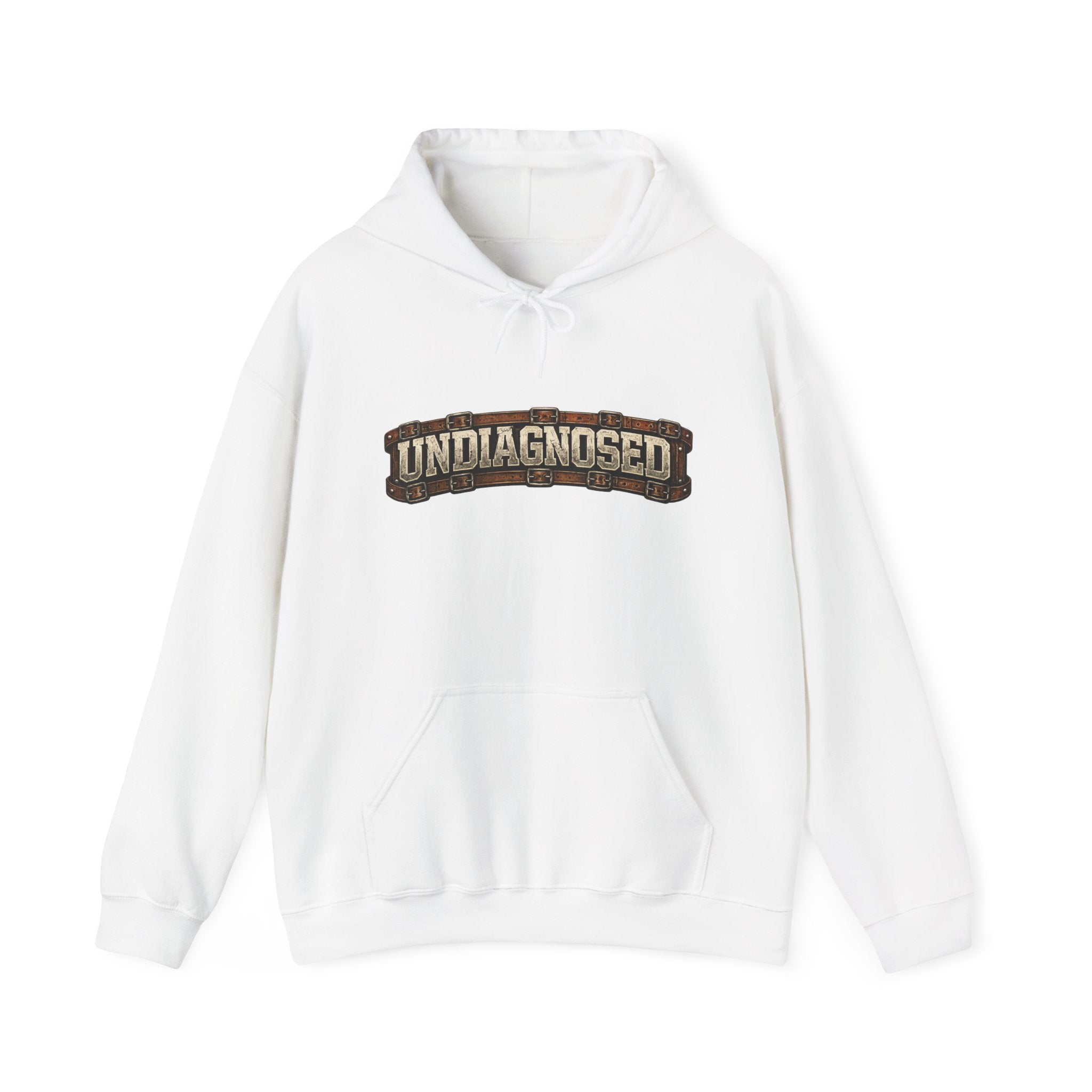 Undiagnosed Distressed Logo Hoodie – Vintage Grunge Pullover