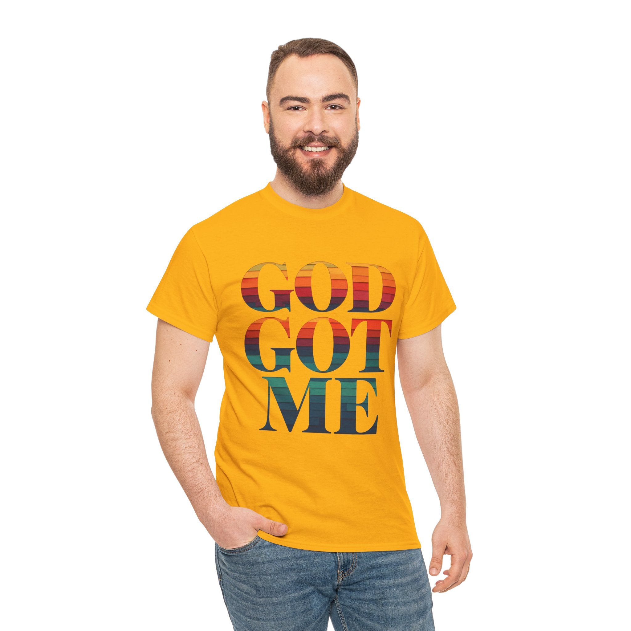 T-Shirt — "God Got Me" Inspirational Graphic Tee