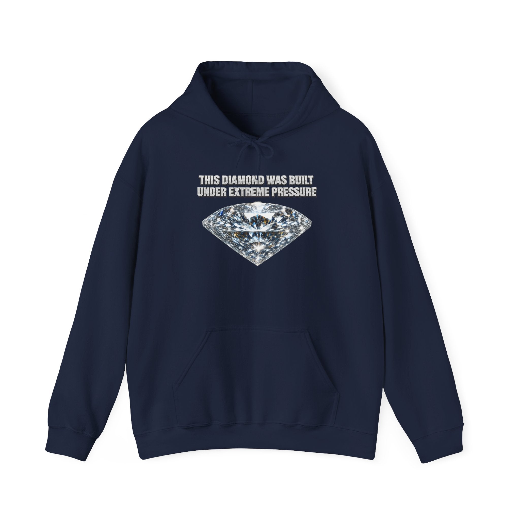Diamond Graphic Hoodie — "The Pressure Made a Diamond" Cozy Pullover