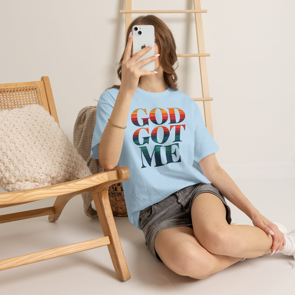 T-Shirt — "God Got Me" Inspirational Graphic Tee