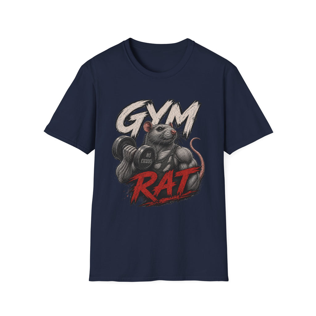Gym Rat T-Shirt — Funny Weightlifting Fitness Tee