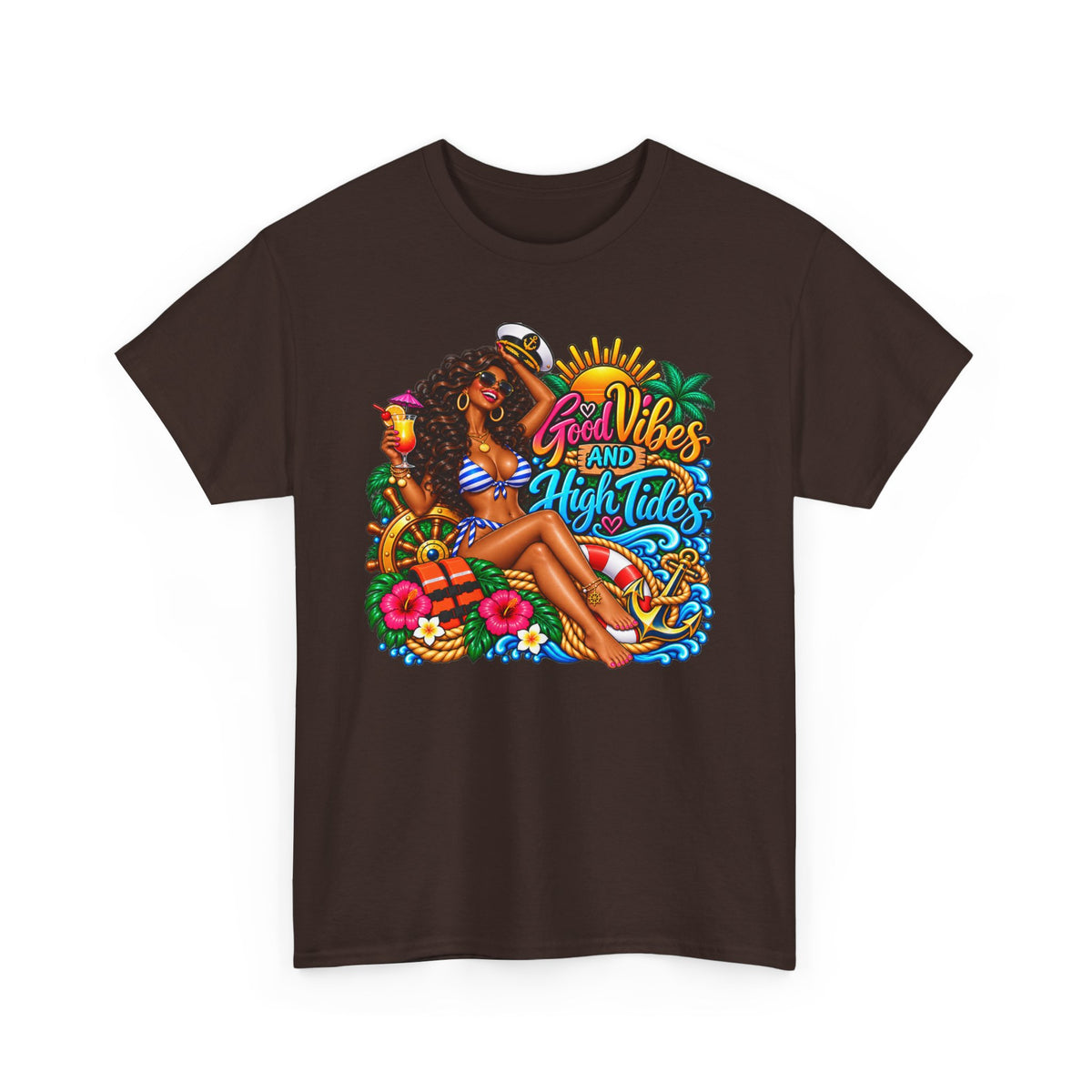 T‑Shirt — "Good Vibes and High Tides" Cruise