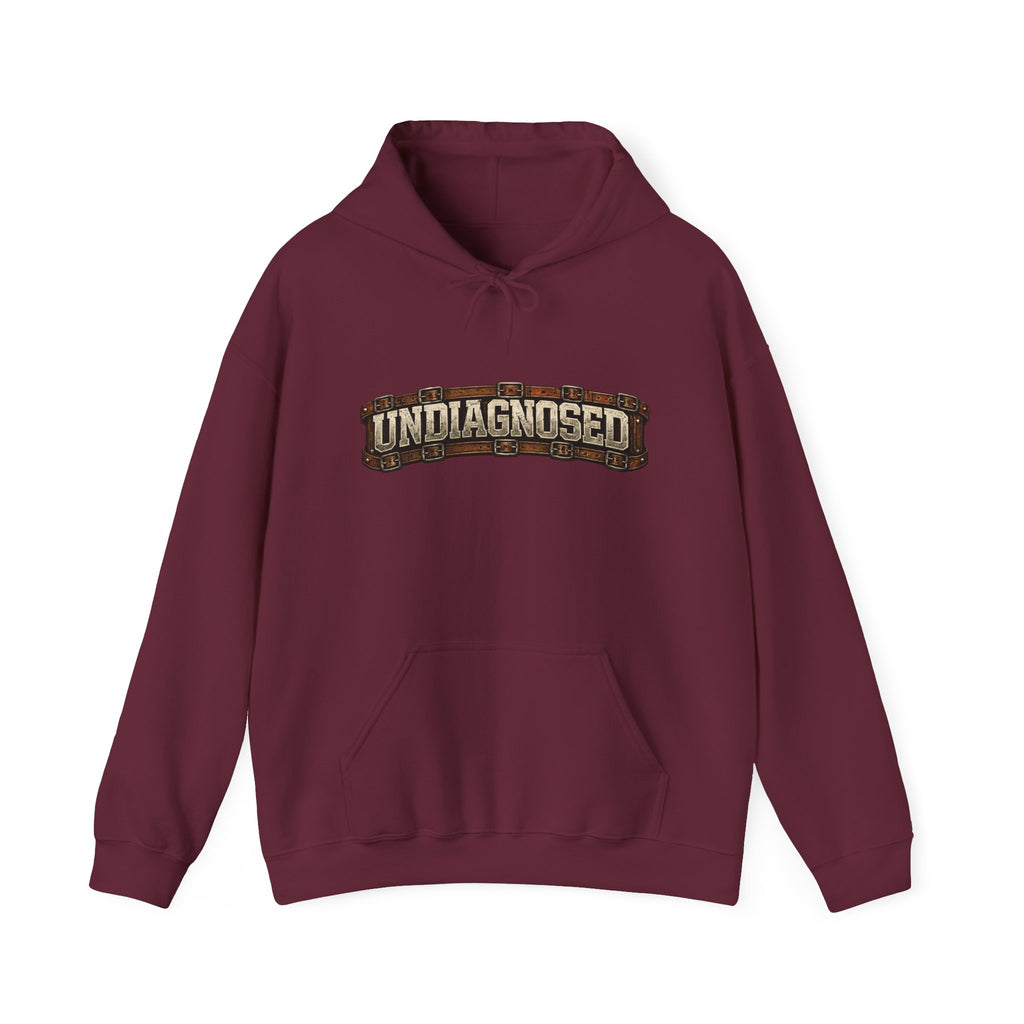 Undiagnosed Distressed Logo Hoodie – Vintage Grunge Pullover