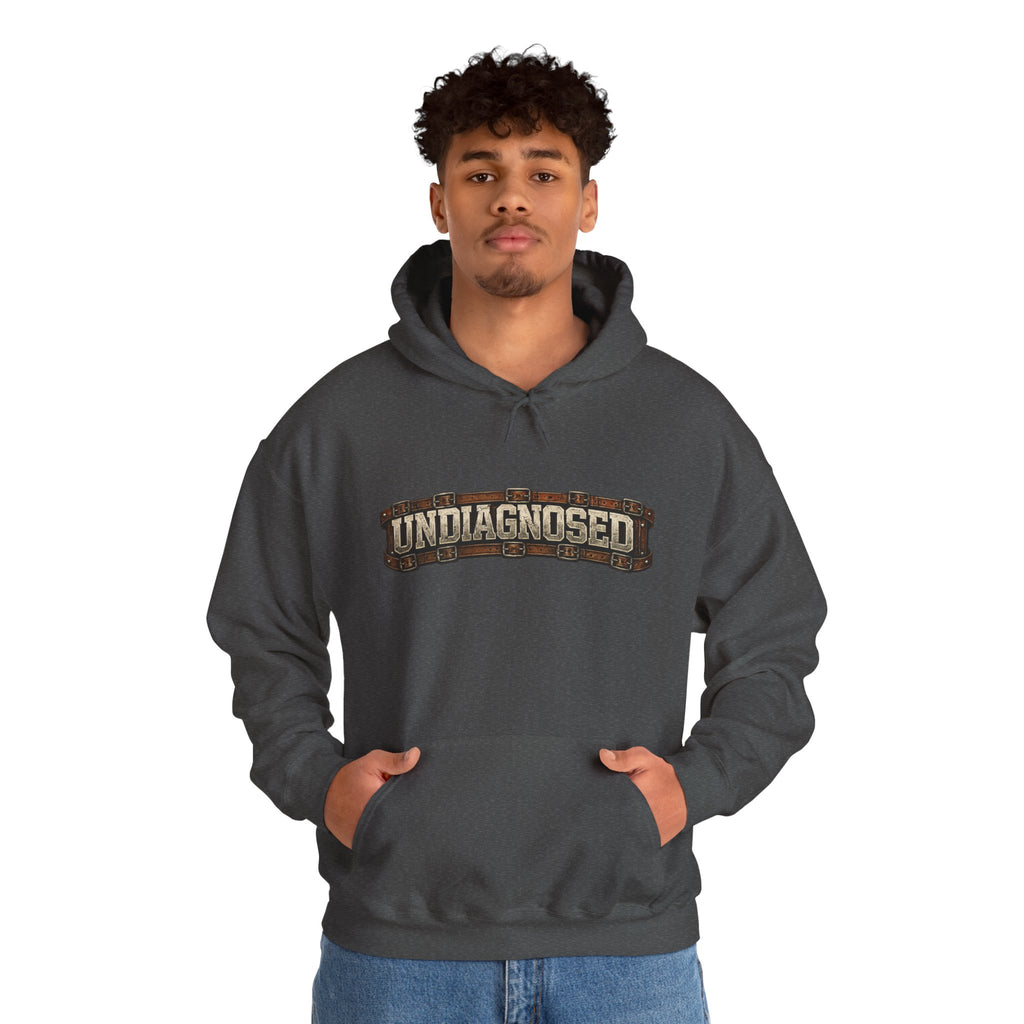 Undiagnosed Distressed Logo Hoodie – Vintage Grunge Pullover