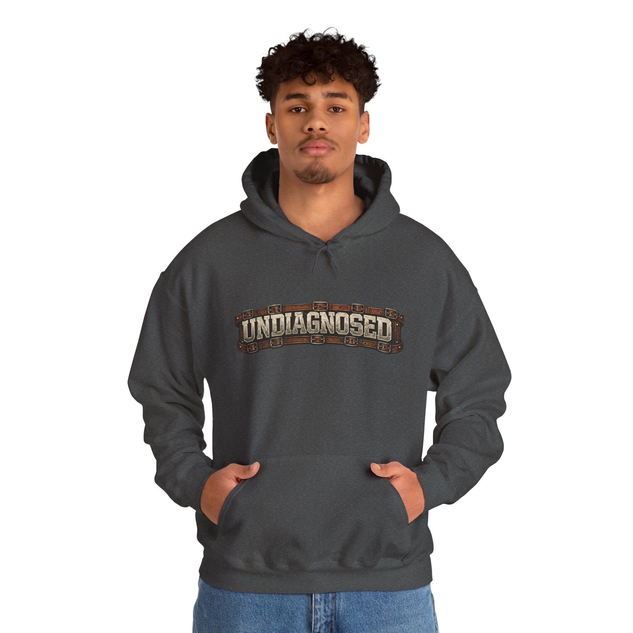 Undiagnosed Distressed Logo Hoodie – Vintage Grunge Pullover