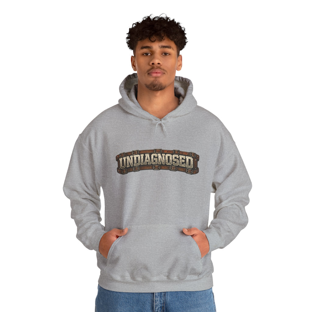 Undiagnosed Distressed Logo Hoodie – Vintage Grunge Pullover