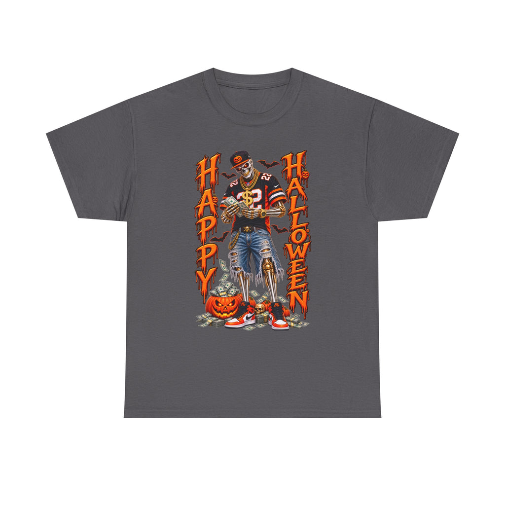 Halloween Skeleton Tee - "Happy Halloween"