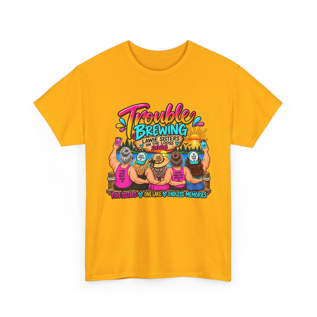 Trouble Brewing Beach Party Tee — Mom Said I’m an Angel Graphic T-Shirt