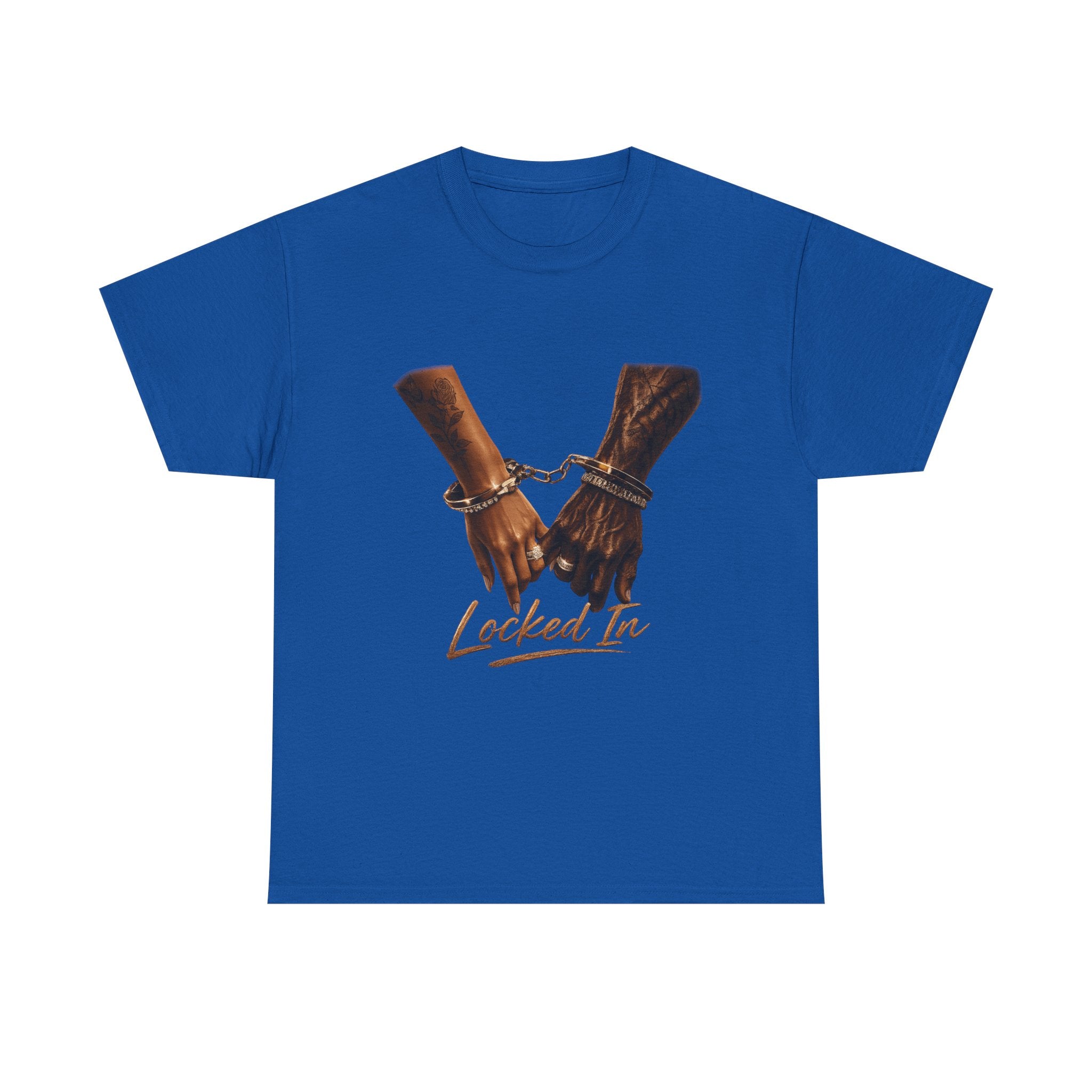 Locked In Tee — Handcuffed Hands Graphic T-Shirt