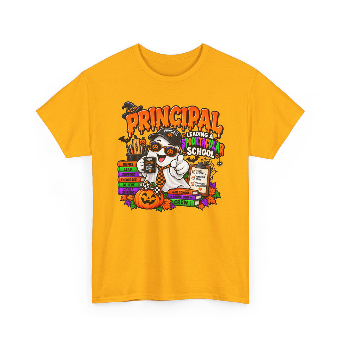 Principal Halloween T‑Shirt — Leading a Spooktacular School