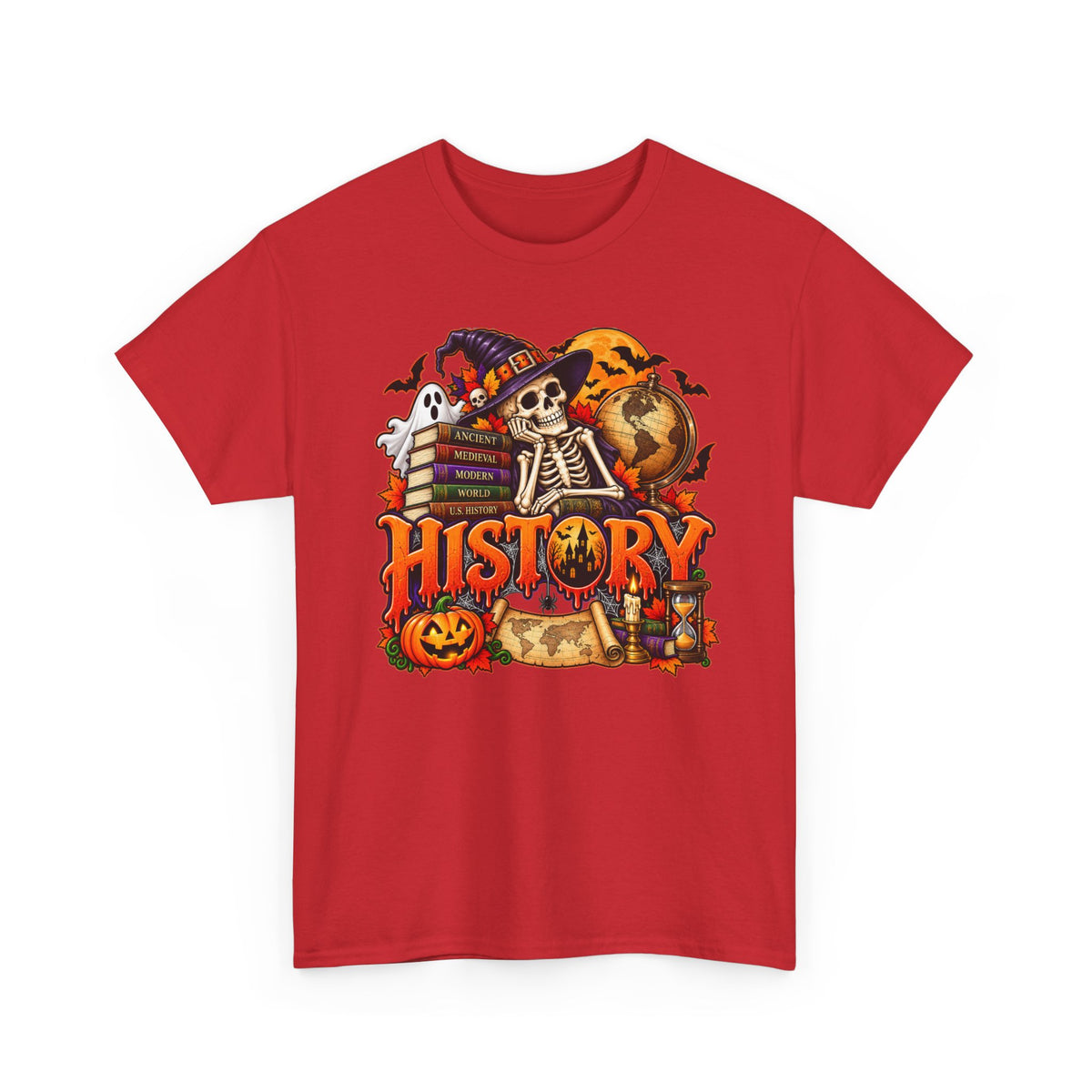 History Halloween Skeleton Tee