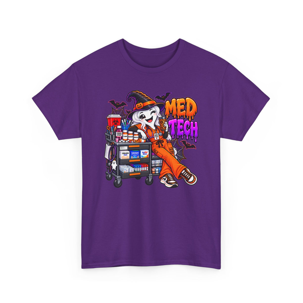 Med Tech Halloween T‑Shirt — Ghost Paramedic Medical Tech Tee