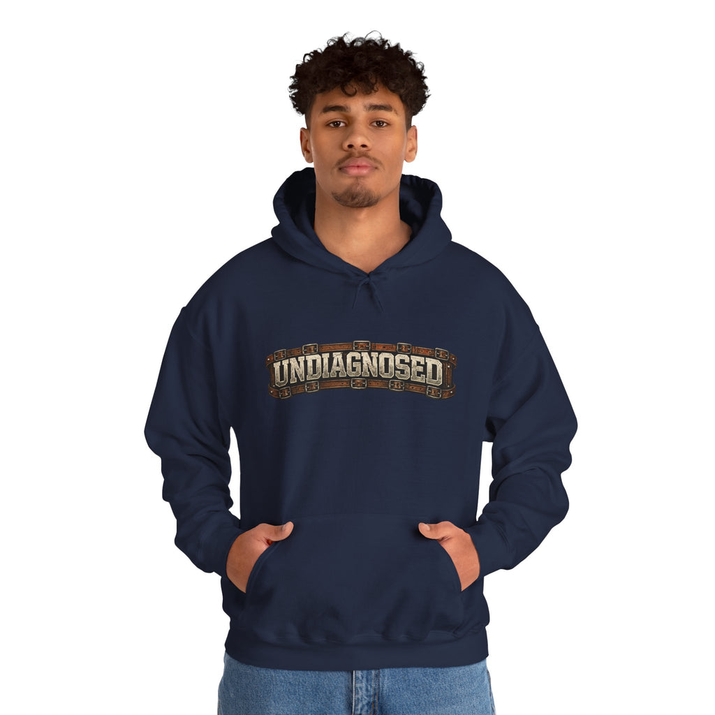 Undiagnosed Distressed Logo Hoodie – Vintage Grunge Pullover