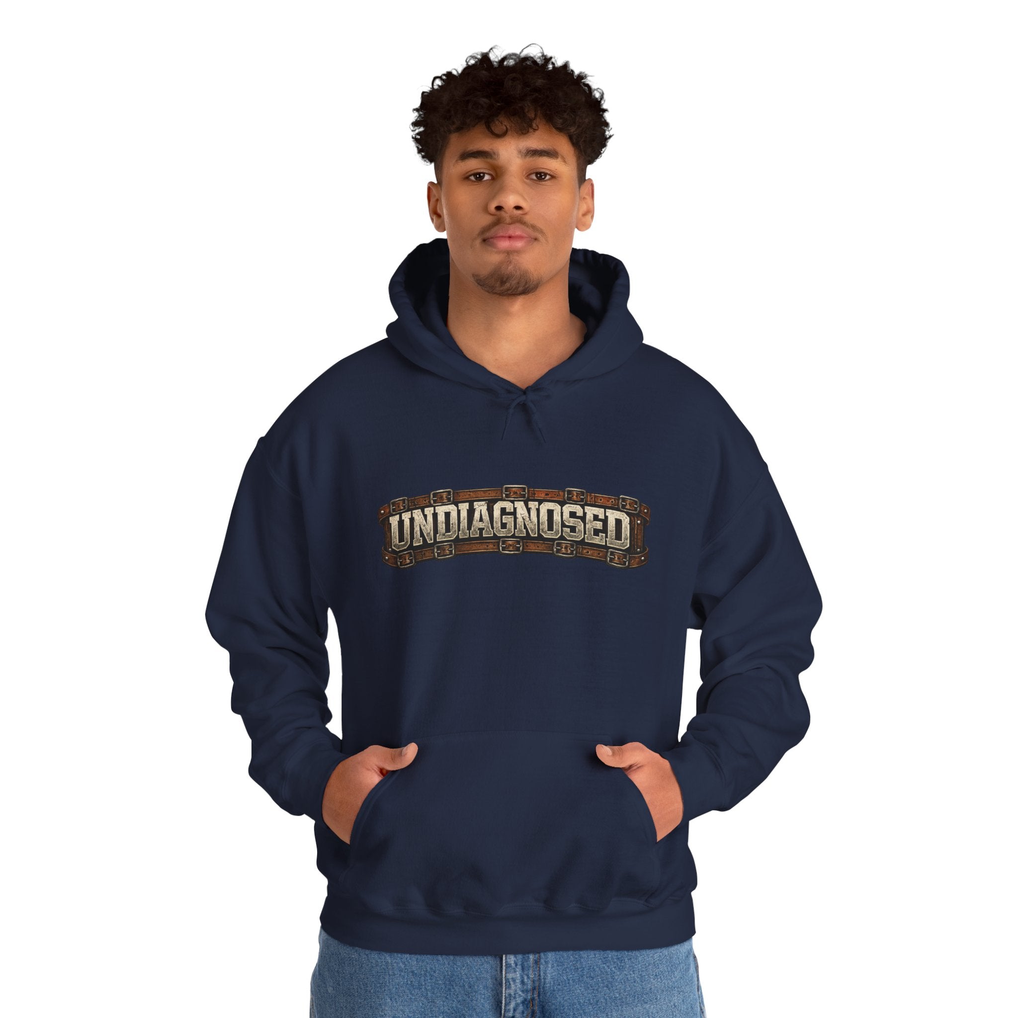 Undiagnosed Distressed Logo Hoodie – Vintage Grunge Pullover