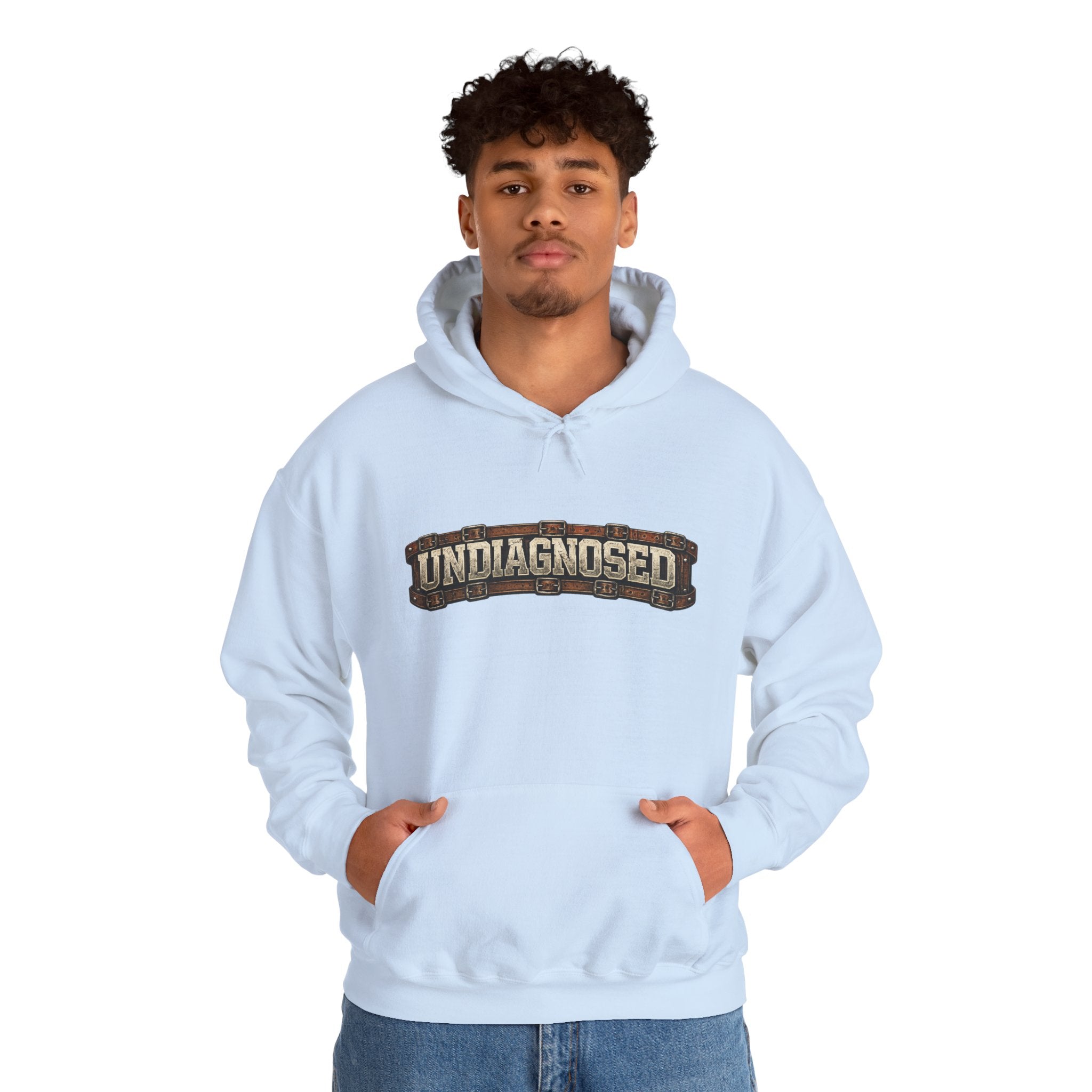 Undiagnosed Distressed Logo Hoodie – Vintage Grunge Pullover