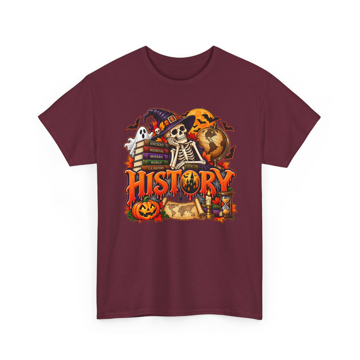 History Halloween Skeleton Tee