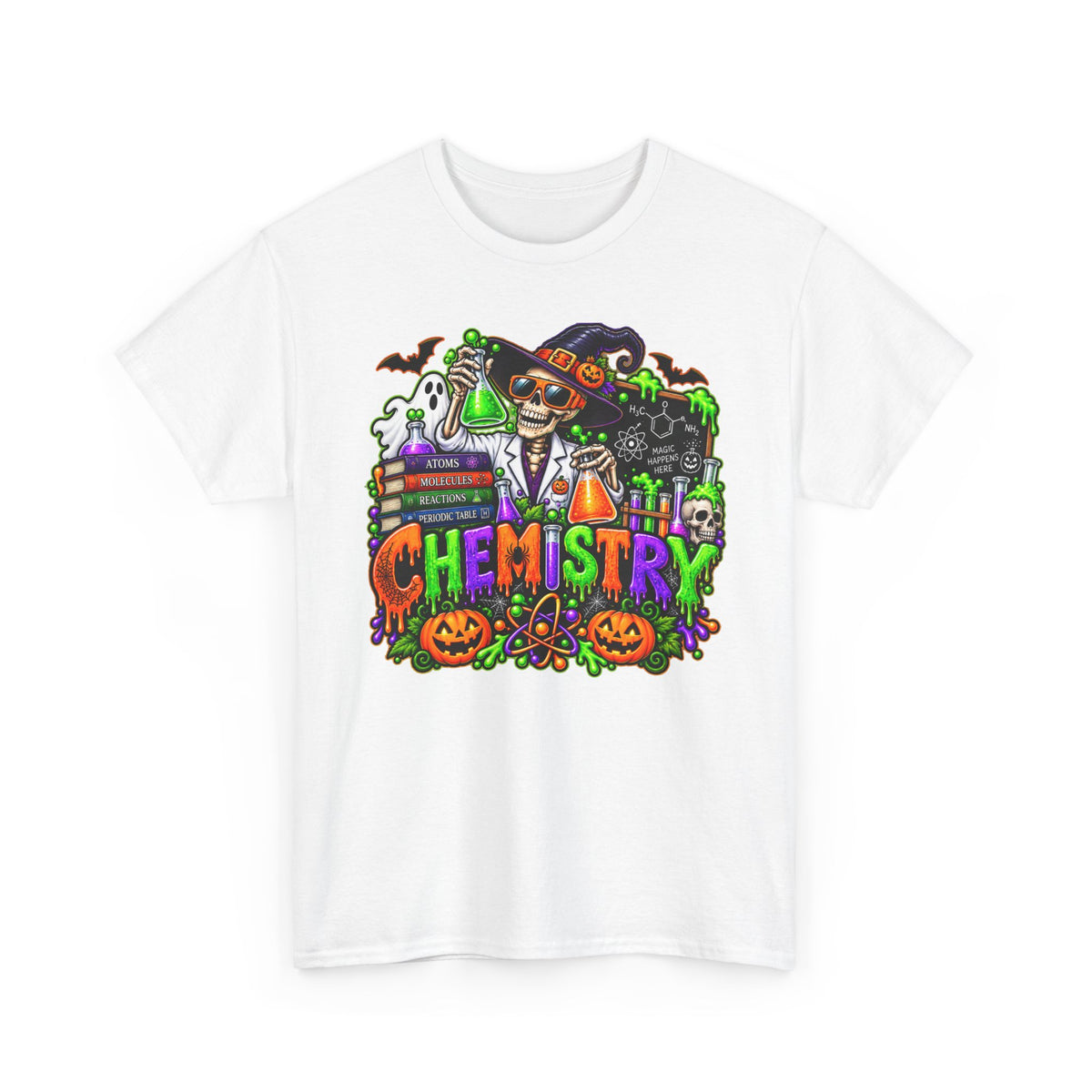 Chemistry Halloween T-Shirt — Spooky Scientist Lab Tee