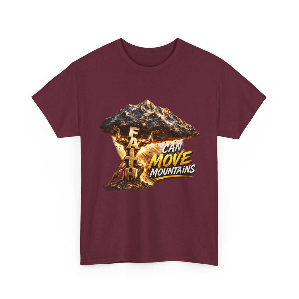 Faith Can Move Mountains T-Shirt — Inspirational Christian Mountain Graphic Tee
