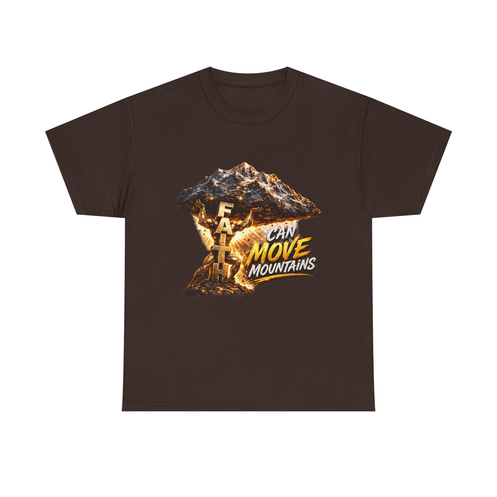 Faith Can Move Mountains T-Shirt — Inspirational Christian Mountain Graphic Tee
