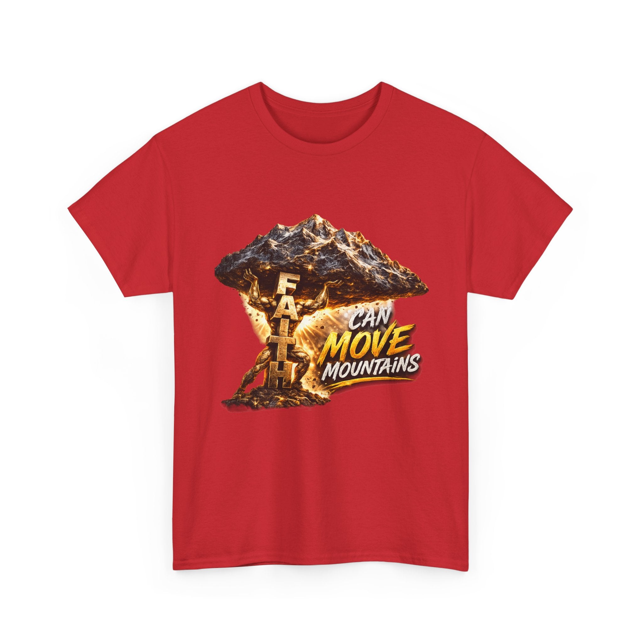 Faith Can Move Mountains T-Shirt — Inspirational Christian Mountain Graphic Tee
