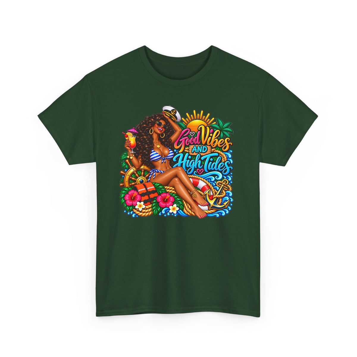 T‑Shirt — "Good Vibes and High Tides" Cruise