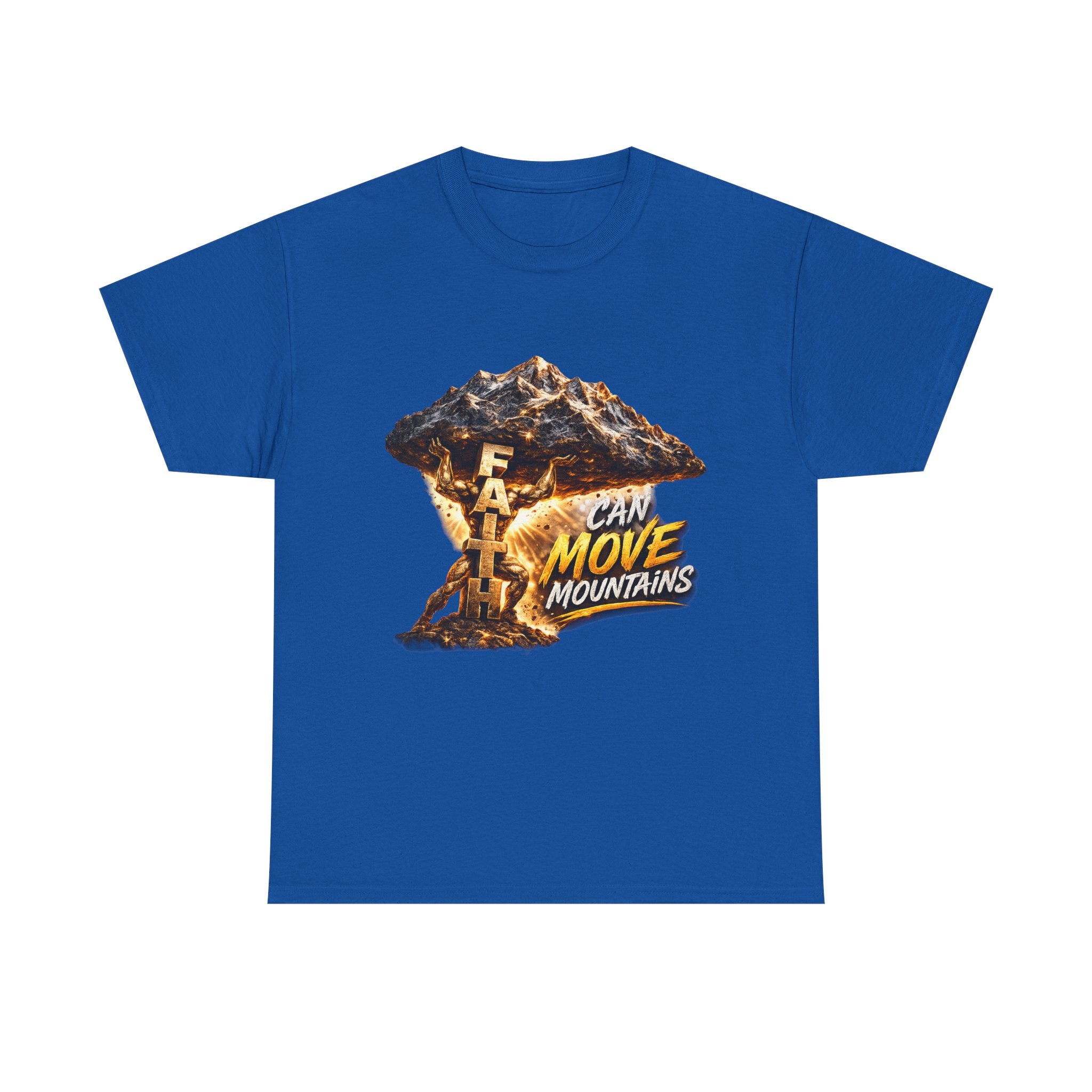 Faith Can Move Mountains T-Shirt — Inspirational Christian Mountain Graphic Tee