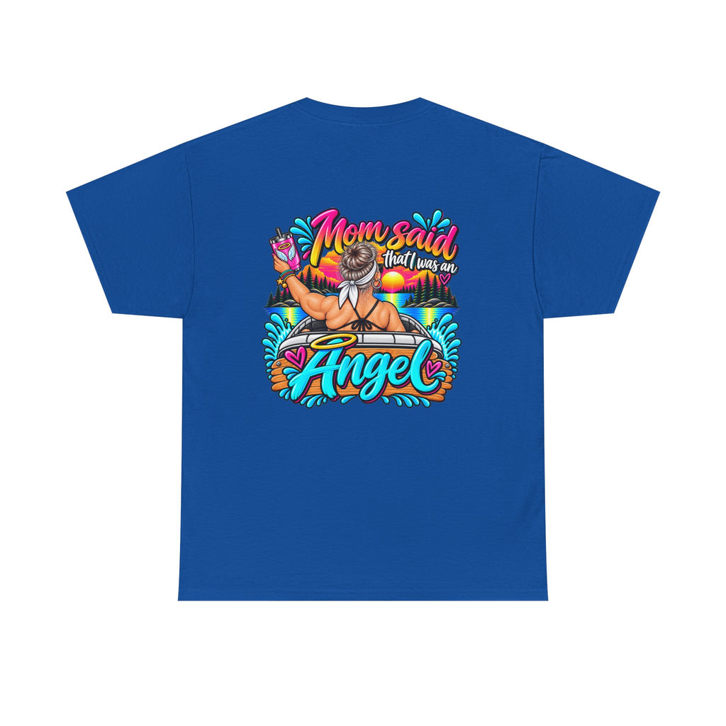 Trouble Brewing Beach Party Tee — Mom Said I’m an Angel Graphic T-Shirt