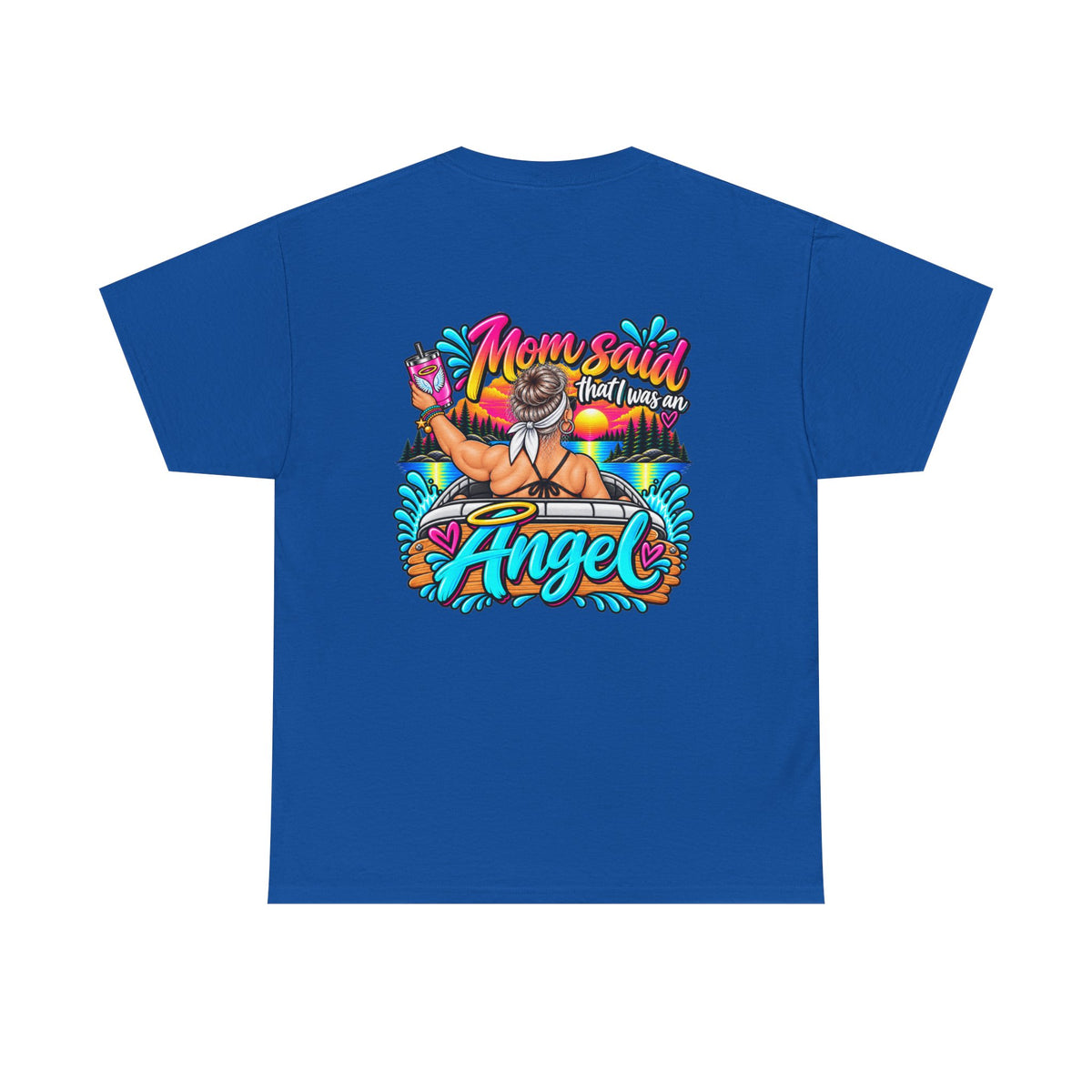 Trouble Brewing Beach Party Tee — Mom Said I’m an Angel Graphic T-Shirt