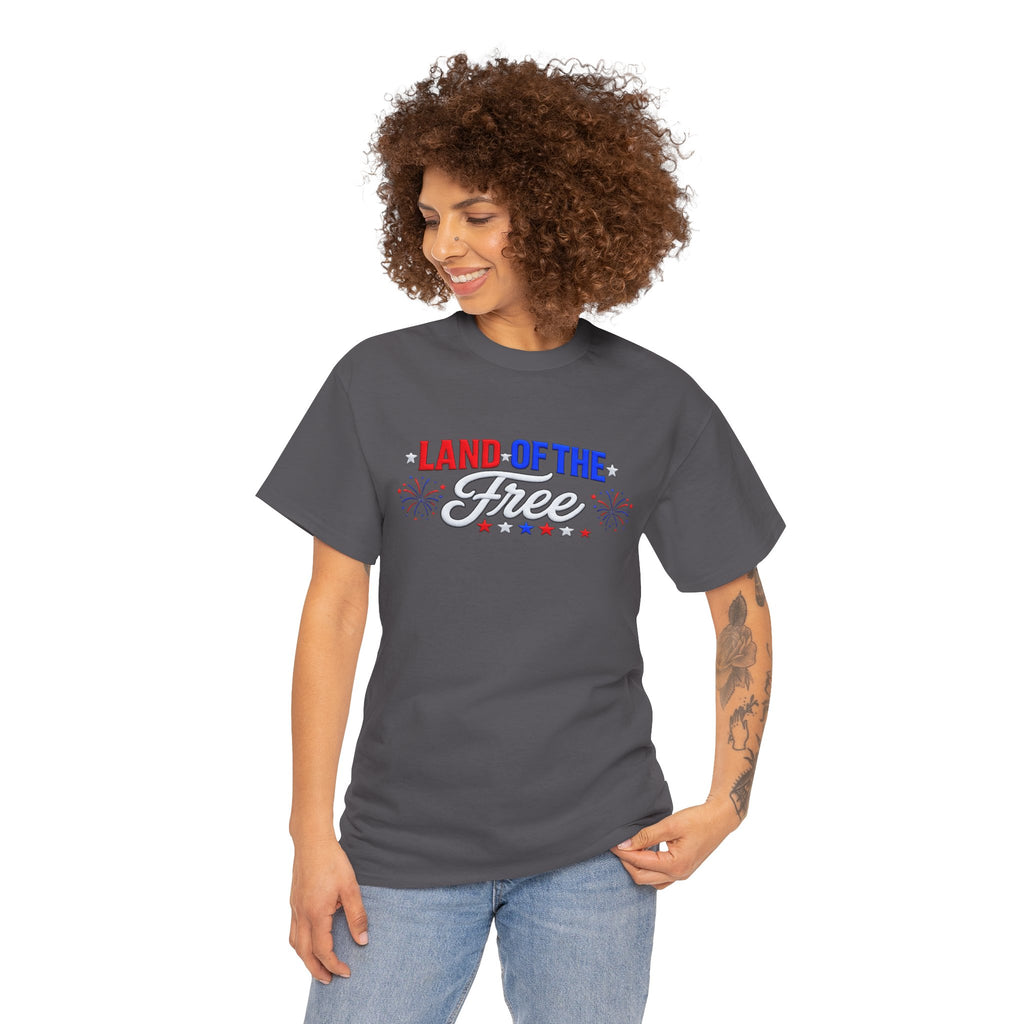 Land of the Free T-Shirt — Patriotic 4th of July Tee
