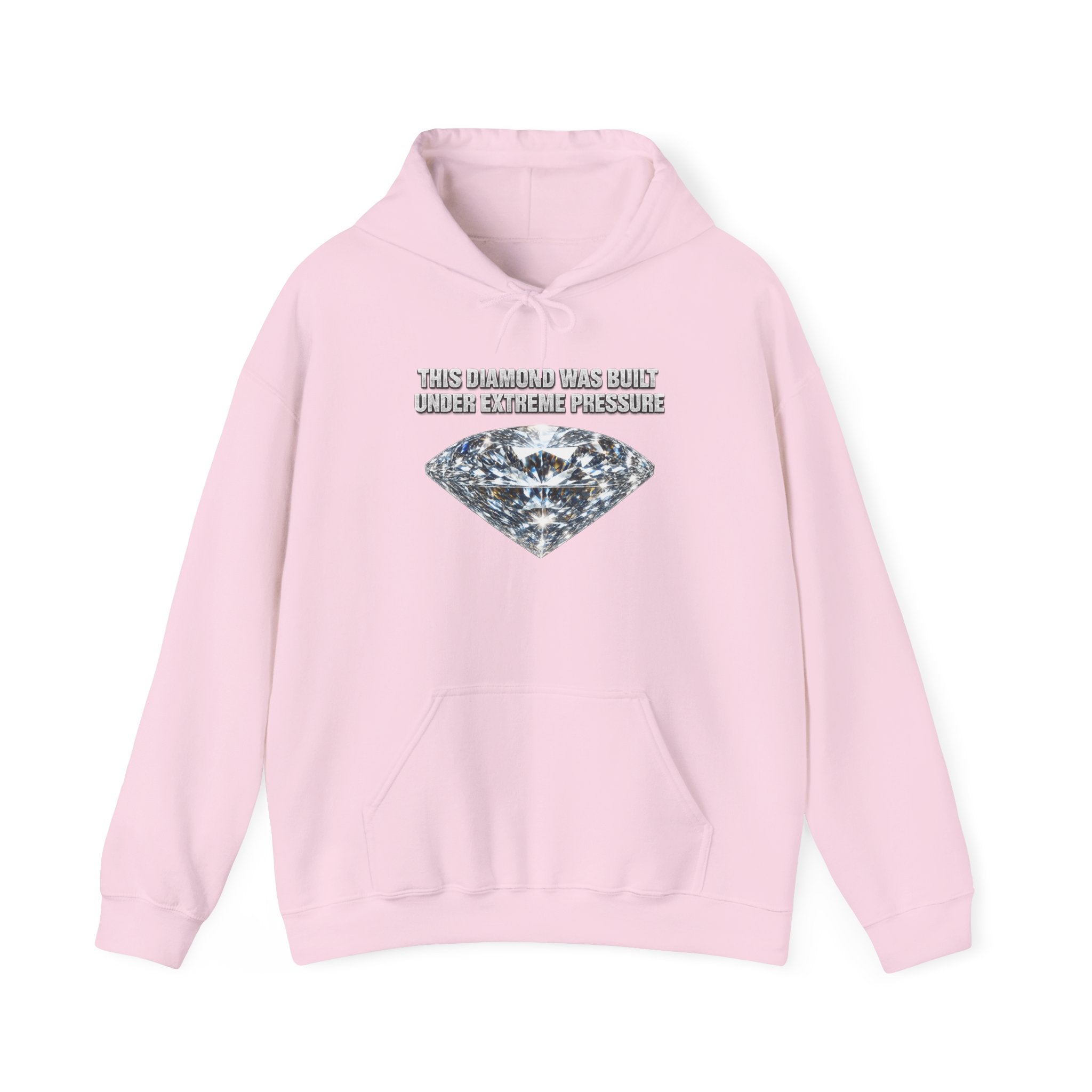 Diamond Graphic Hoodie — "The Pressure Made a Diamond" Cozy Pullover
